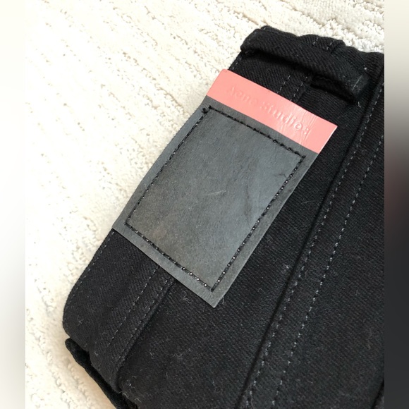 ACNE Studios Bla Konst Mid-Rise Peg Black Skinny Jeans Black Size 29/32 New WOT - Picture 10 of 13